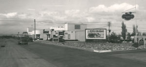 Historic photograph of Albuquerque's Central Avenue in Nob Hill