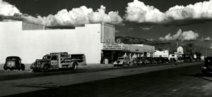 Original historic photograph of the the Lobo Theater in Nob Hill, Albuquerque