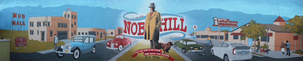 Nob Hill is 100 Celebration Mural by Aaron Stromberg