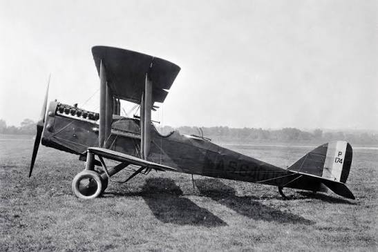 De Havilland 4H Airplane. One of the types of planes used in the Flying Circus.