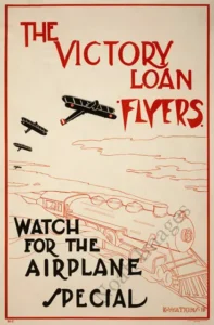1919 poster for Victory Loan Flying Circus